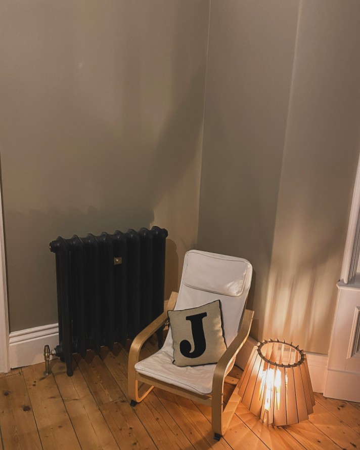 traditional style with modern child's armchair