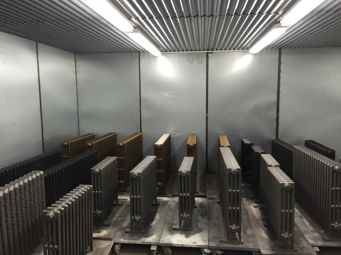cast iron radiators paint curing