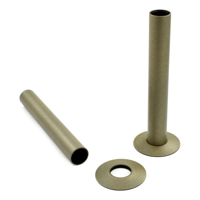 Aged Brass Pipe Shrouds and Base Plates (CDC-SHROUD-AG-BR)