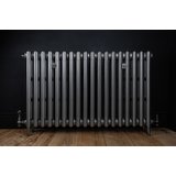 Traditional Victorian 3 Column 745mm Cast Iron Radiator 18 Section GM with Gun Metal Accessories